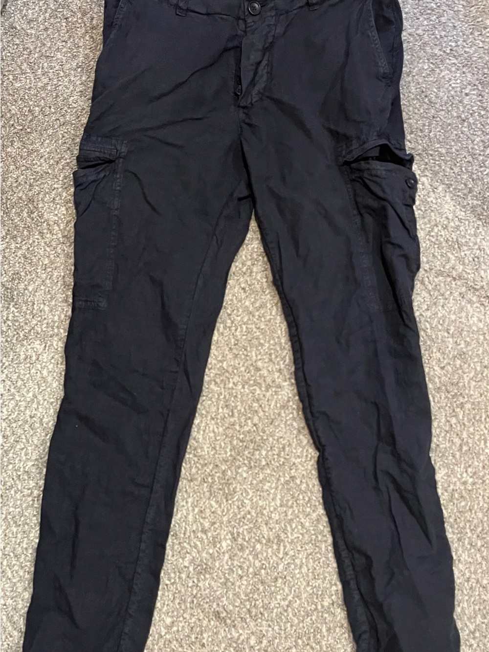 James Perse Navy-Black Men's Pants with Pockets